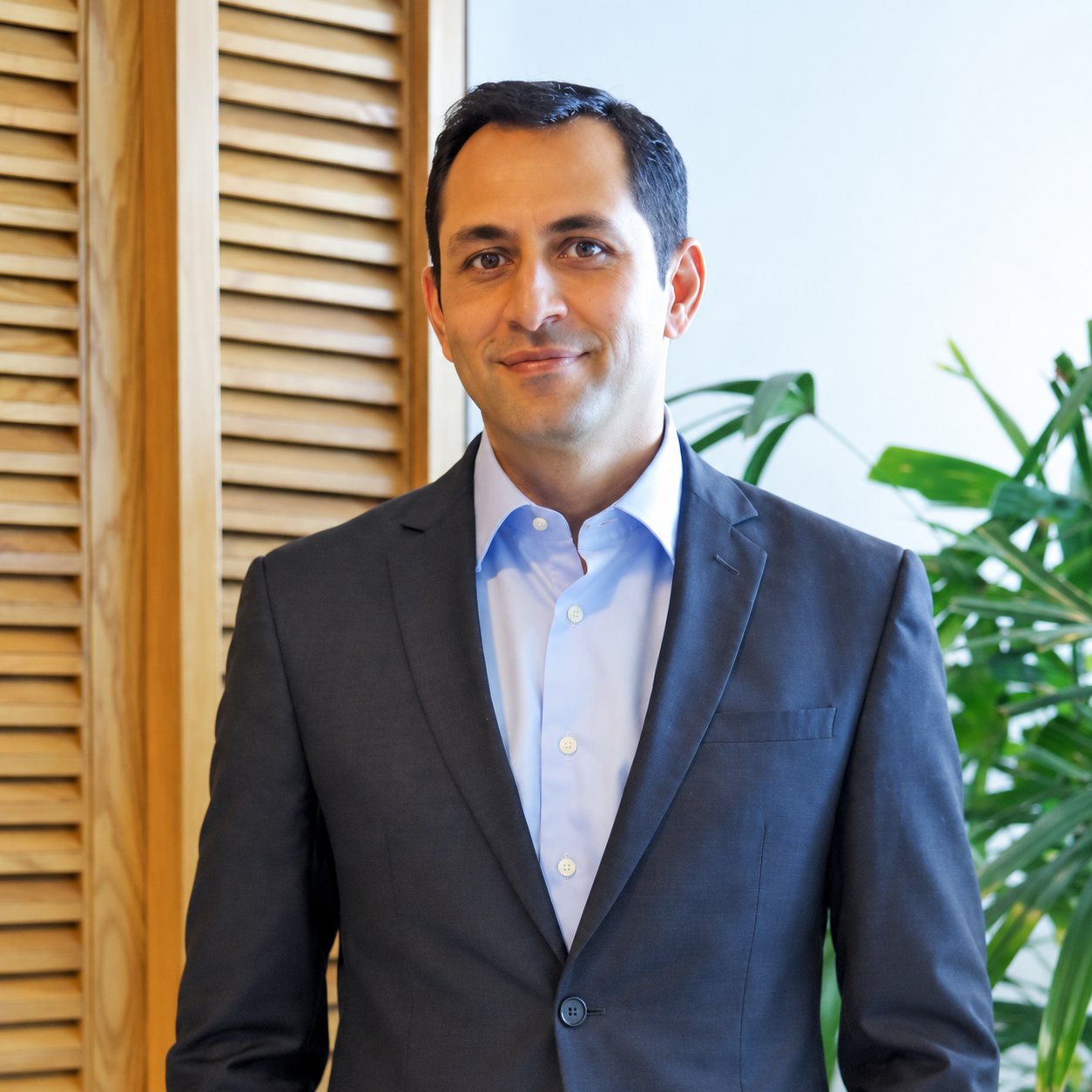 Senior commercial leader reviewing industrial market plans