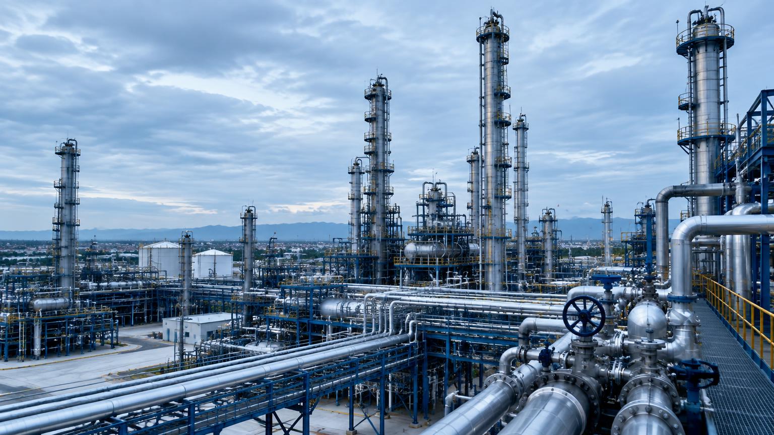 Modern industrial processing facility